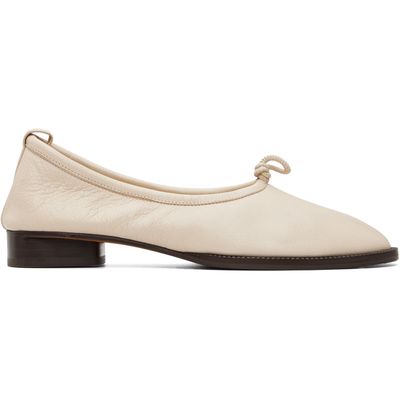 HEREU HEREU Off-White Puntera R Mid Ballerina Loafers