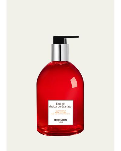 Hermes Eau de Rhubarbe Écarlate Hand and Body Cleansing Gel, 10.1 oz.