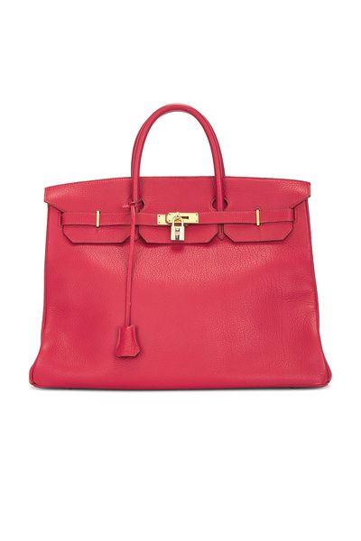 hermes Hermes 1992 Fjord Birkin 40 Retourne Handbag