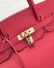 hermes Hermes 1992 Fjord Birkin 40 Retourne Handbag - 5