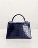 hermes Hermes Alligator Kelly 20 Sellier Handbag - 3