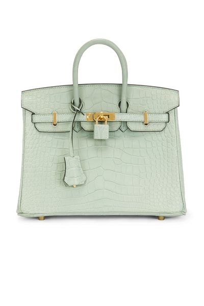 hermes Hermes Matte Alligator Birkin 25 Handbag