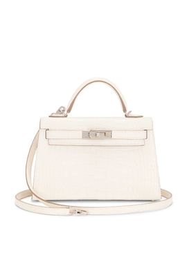 hermes Hermes Matte Alligator Kelly 20 Sellier Handbag