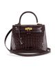 hermes Hermes Shiny Alligator Kelly 25 Sellier Handbag - 1