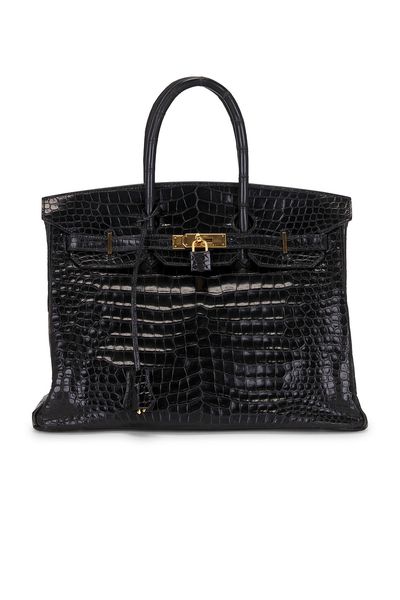 hermes Hermes Shiny Porosus Crocodile Birkin 35 Handbag
