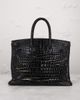 hermes Hermes Shiny Porosus Crocodile Birkin 35 Handbag - 3