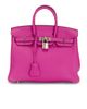 hermes Hermes Taurillon Clemence Birkin 25 Retourne Handbag - 1