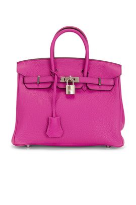 hermes Hermes Taurillon Clemence Birkin 25 Retourne Handbag