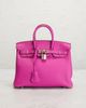 hermes Hermes Taurillon Clemence Birkin 25 Retourne Handbag - 2