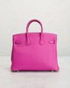 hermes Hermes Taurillon Clemence Birkin 25 Retourne Handbag - 3