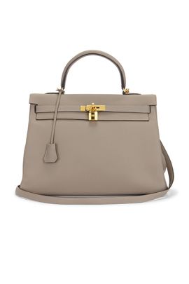 hermes Hermes Togo Kelly 35 Retourne Handbag