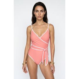 Hermoza Hermoza Jan V Neck Wrap One Piece Swimsuit