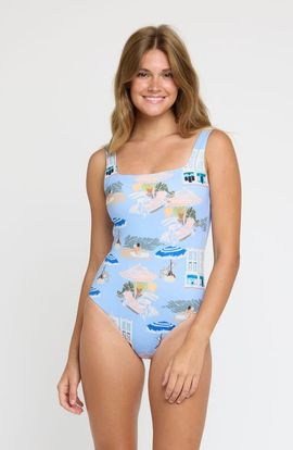 Hermoza Hermoza Janece Square Neck One Piece Swimsuit