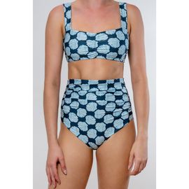 Hermoza Hermoza Tod Shirred High Waist Swimsuit Bottom