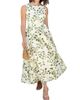 Hermoza Hermoza Victoria Boat Neck Linen Midi Dress - 1