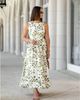 Hermoza Hermoza Victoria Boat Neck Linen Midi Dress - 2