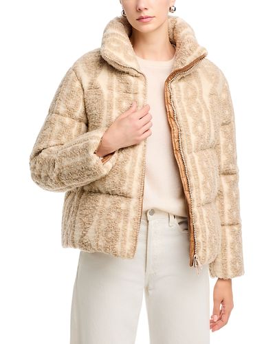Herno Herno Braided Zip Front Puffer Coat