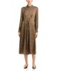 Herno Herno Check Print Tie Waist Satin Dress - 1