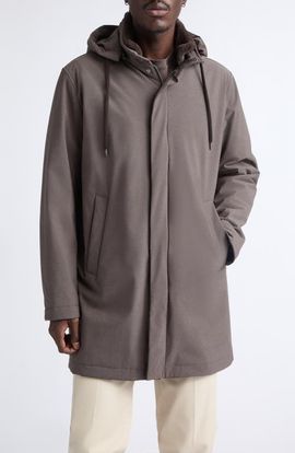 Herno Herno Comfort Stretch Longline Parka with Removable Hood