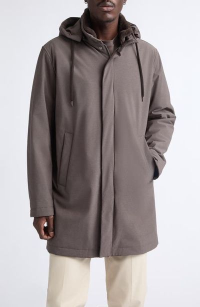 Herno Herno Comfort Stretch Longline Parka with Removable Hood