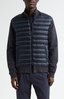 Herno Herno Cotton Knit & Quilted Down Jacket