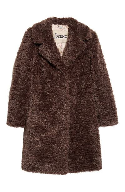 Herno Herno Curly Faux Fur Coat