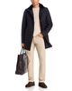 Herno Herno Diagonal Wool Topcoat w/ Removable Fur Collar - 2