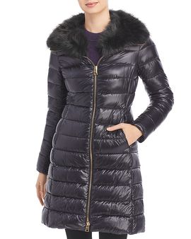 Herno Herno Elisa Faux Fur Collar Puffer Coat