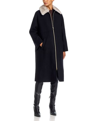 Herno Herno Faux Fur Collar Long Coat