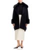 Herno Herno Faux Fur Collar Wool-Blend Velour Coat - 1
