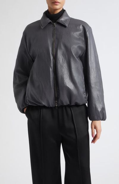 Herno Herno Faux Leather Bomber Jacket