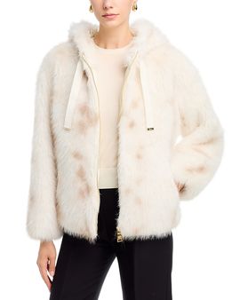 Herno Herno Hooded Faux Fur Bomber Jacket