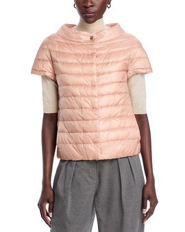 Herno Herno Iconico Greta Cap Sleeve Puffer Coat