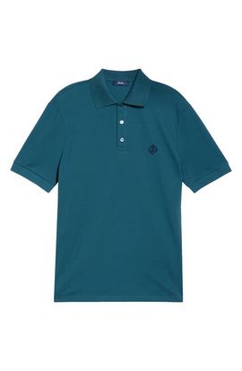 Herno Herno Logo Embroidered Cotton Piqué Polo