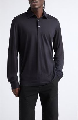 Herno Herno Long Sleeve Wool Jersey Polo