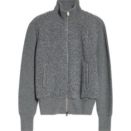 Herno Herno Mixed Media Faux Shearling Jacket