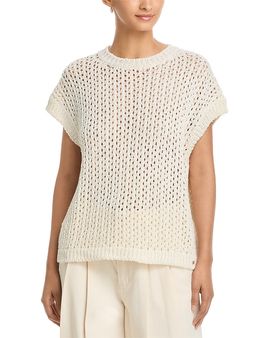 Herno Herno Openwork Short Sleeve Sweater