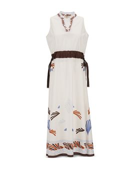 Herno Herno Printed Cotton Sleeveless Dress