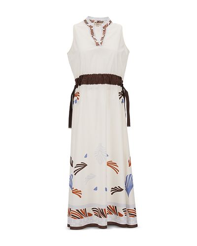 Herno Herno Printed Cotton Sleeveless Dress