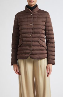 Herno Herno Sateen Quilted Down & Feather Blazer