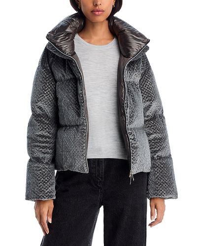 Herno Herno Sequin Velvet Short Puffer Coat