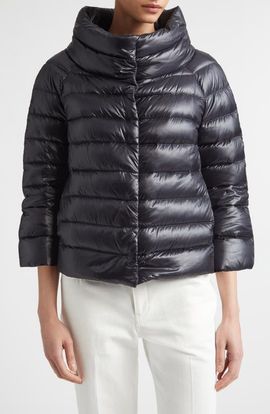 Herno Herno Shiny Short Hooded Down Puffer Jacket