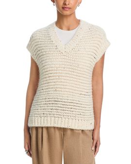 Herno Herno Sleeveless Alpaca Blend Sequin Sweater