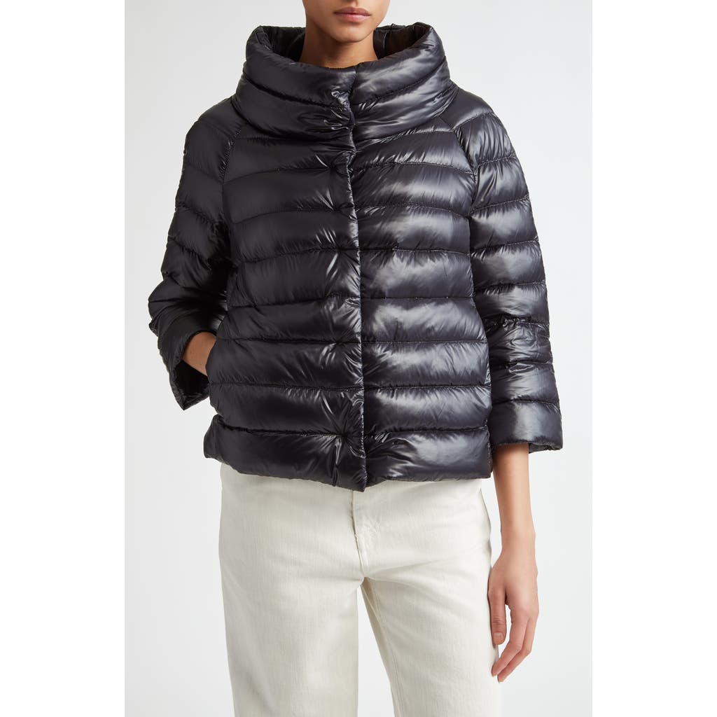 Herno Herno Sofia Iconic Down Crop Puffer Jacket