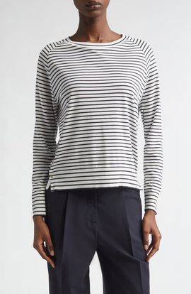 Herno Herno Stripe Lyocell & Cotton Sweater