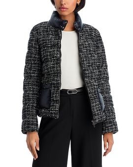 Herno Herno Tweed Short Puffer Jacket