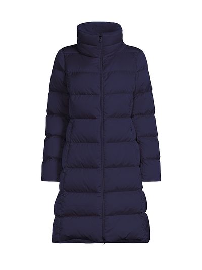 Herno Women's Satin Fit & Flare Puffer Coat