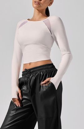 Heroine Sport Heroine Sport Alba Mesh Crop Top