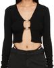 Heron Preston Heron Preston Black Lanyard Clasp Cardigan - 1