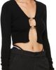 Heron Preston Heron Preston Black Lanyard Clasp Cardigan - 2